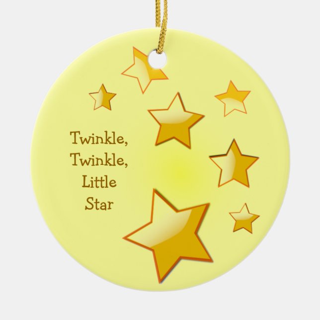 Twinkle, Twinkle, Little Star Jaune Ornement (Devant)