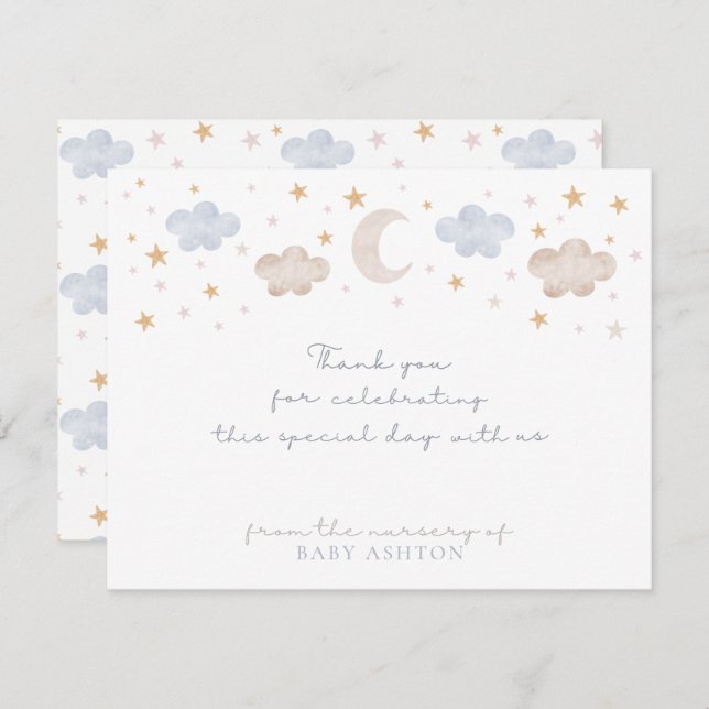 Twinkle Twinkle Little Star Nursery carte de remer (Devant / Derrière)