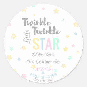 Twinkle Twinkle Little Star personnalisé - Sticker