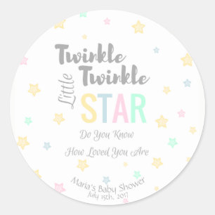 Twinkle Twinkle Little Star personnalisé - Sticker