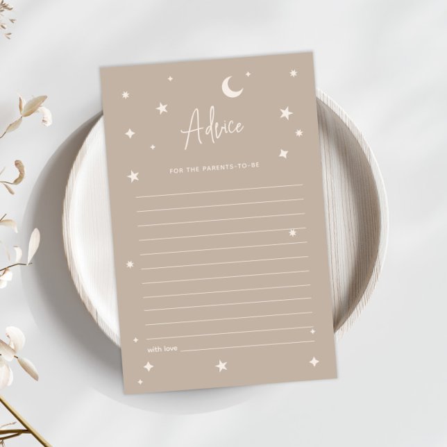 Twinkle Twinkle Little Star Shower Advice Card (Créateur téléchargé)