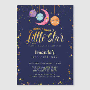 Twinkle Twinkle Little Stars & planètes Anniversai