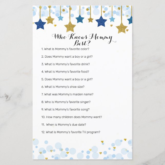 Twinkle Twinkle Qui Connaît Maman Meilleur Jeu (Devant)