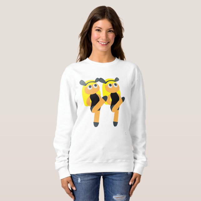 twins emoji femmes sweatshirt (Devant entier)