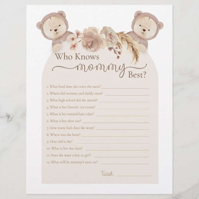 Twins Teddy Bear Qui Connaît Maman Meilleur Jeu De (Devant)