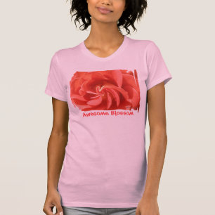 Twirly Rose Swirl en Peach T-shirt