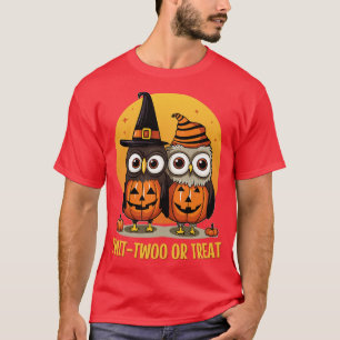 Twit Twoo Ou Treat Halloween Owl TShirt 1