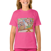 Twit Twoo, T-shirt Chouette Filles