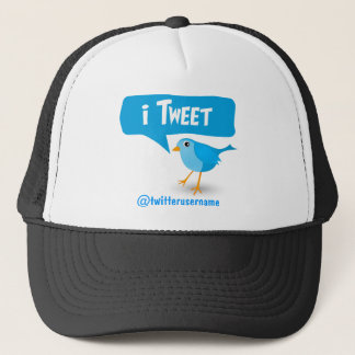 Twitter Casquette d'oiseaux bleu mignon