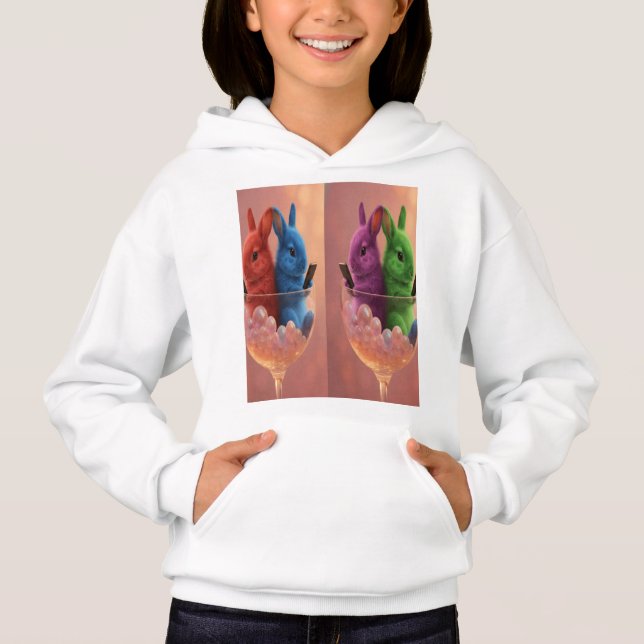 two cups have rabbits (Devant)