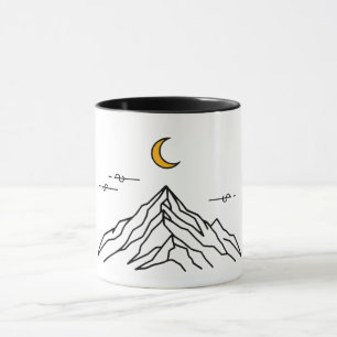 Two-Tone Mug “Mountain & Moon”