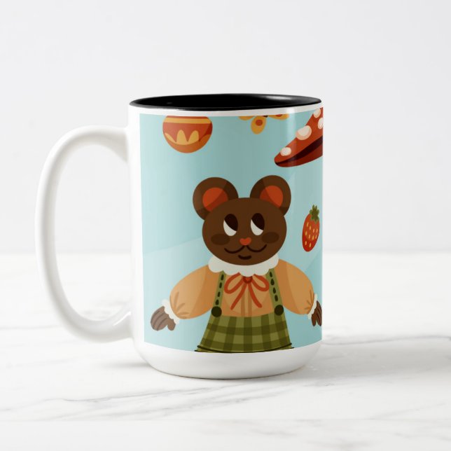 Two-Tone Smooth Finish Coffee Mug (Gauche)