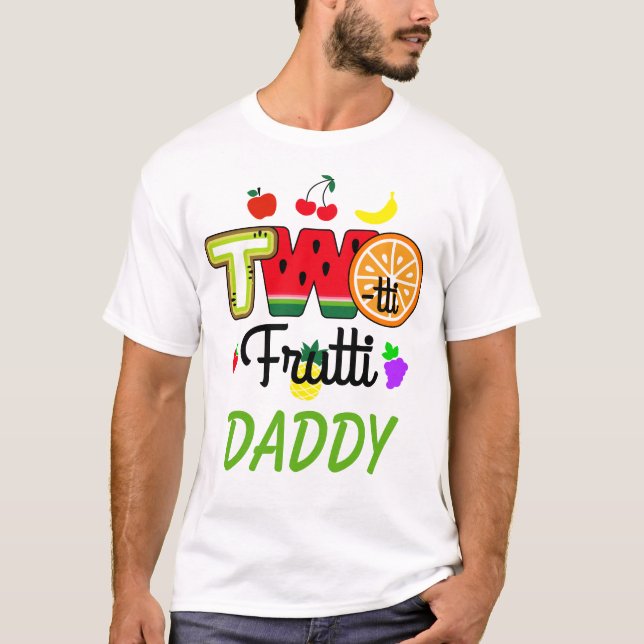 Twotti Fruitti Fille d'anniversaire | T-shirt papa (Devant)