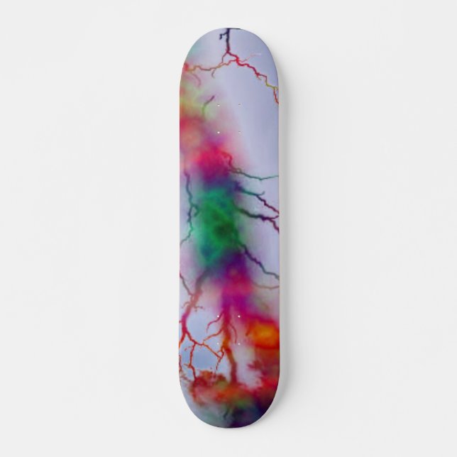 Tye Dye Lightning Skateboard (Devant)