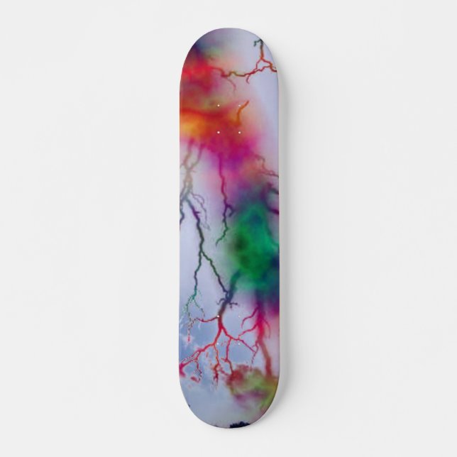 Tye Dye Lightning Skateboard (Devant)