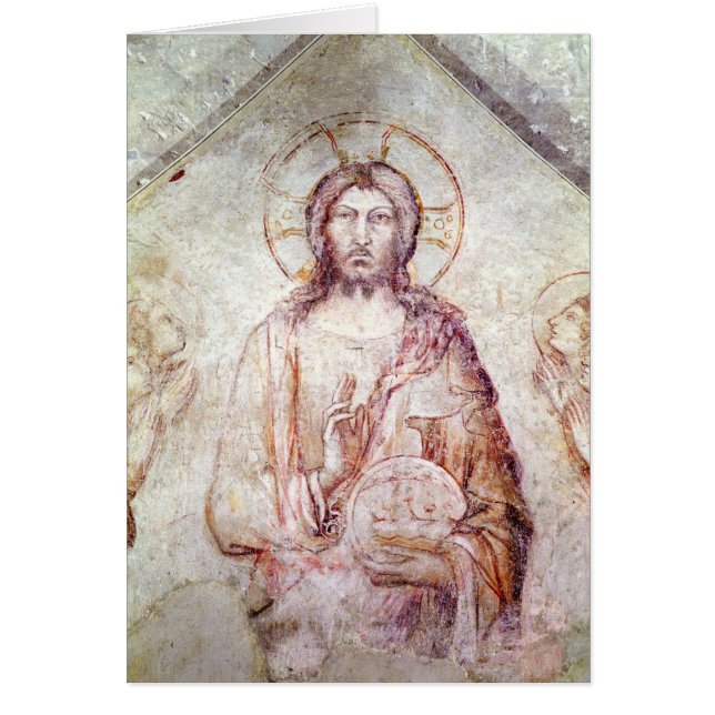 Tympan dépeignant la bénédiction de sauveur, 1341 (Devant)