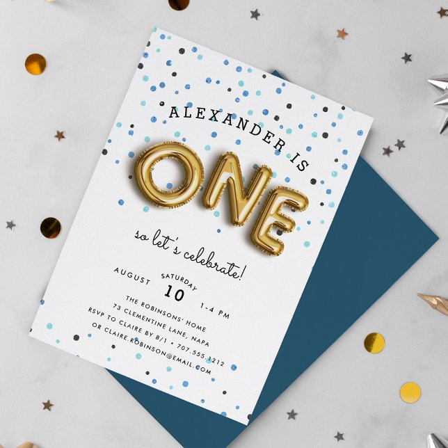 Type de ballon | Invitation de fête d'anniversaire (Créateur téléchargé)