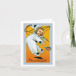 Type de carte d'Halloween Vintage Déplaisante