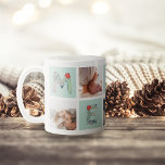 Type de Jeu | Mug Collage de photos de vacances<br><div class="desc">Customisez cette tasse blanche classique avec cinq de vos photos préférées Instagram ou carré dans une mise en page de collage quadrillé. Ajoutez des photos précieuses de famille, d'enfants ou de petits-enfants pour créer un doux souvenir et un cadeau de Noël. "MERRY" est entrecoupé de vos photos dans des lettres...</div>