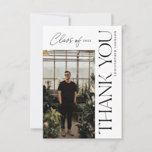 Type moderne Merci de graduation photo noir