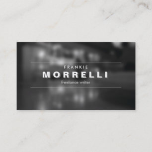 TYPE VINTAGE d'OMBRE sur le carte de visite