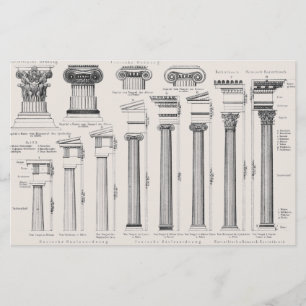 Types de colonnes romaines Dessin architectural