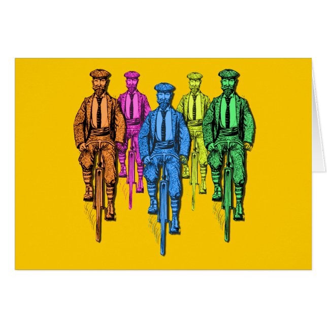 Types du cru cinq sur l'illustration de vélos (Devant horizontal)