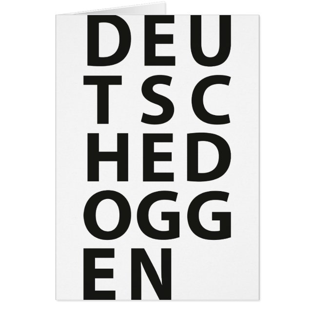 Typo : Dogue allemand (Devant)