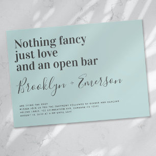 Typographie amusante Canard Oeuf Faire-part de mar