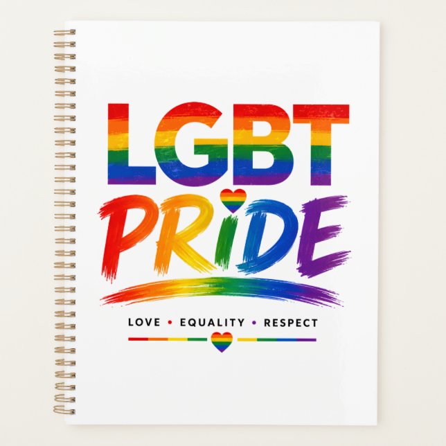 Typographie arc-en-ciel de la fierté LGBT (Devant)