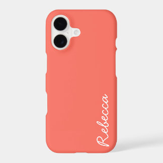 Typographie blanche Living Coral