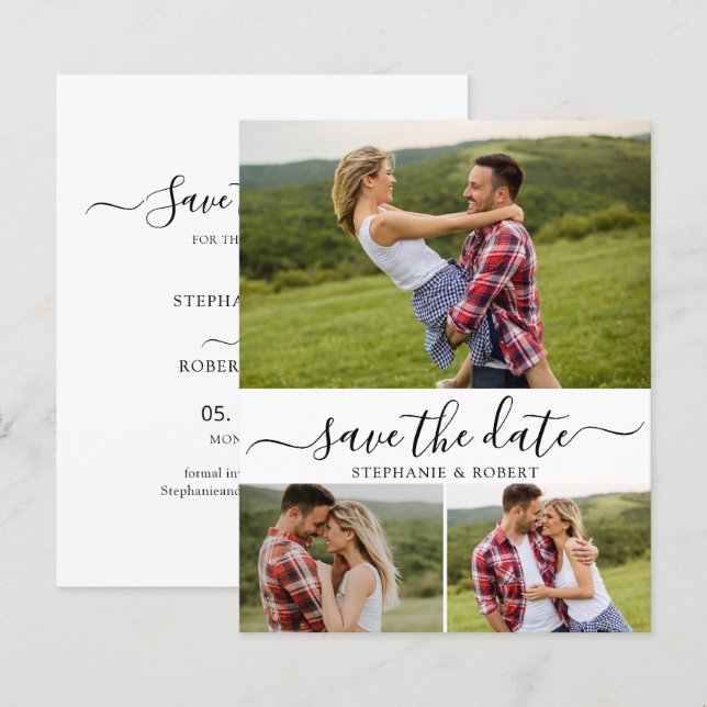 Typographie Budget Photo Mariage Enregistrer La Ca (Devant / Derrière)