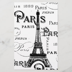Typographie Calligraphie Paris France Tour Eiffel