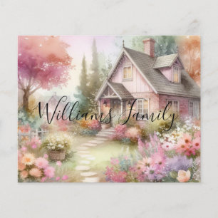 Typographie Chauffe-Automne Aquarelle Florale
