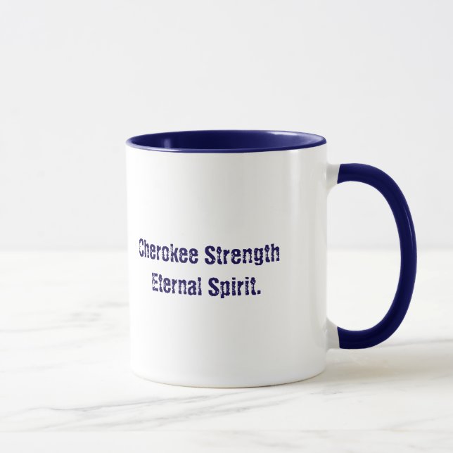 Typographie Cherokee Spirit Mug (Droite)