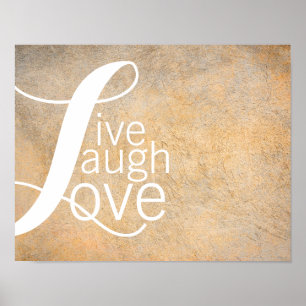 typographie citation poster live rire amour
