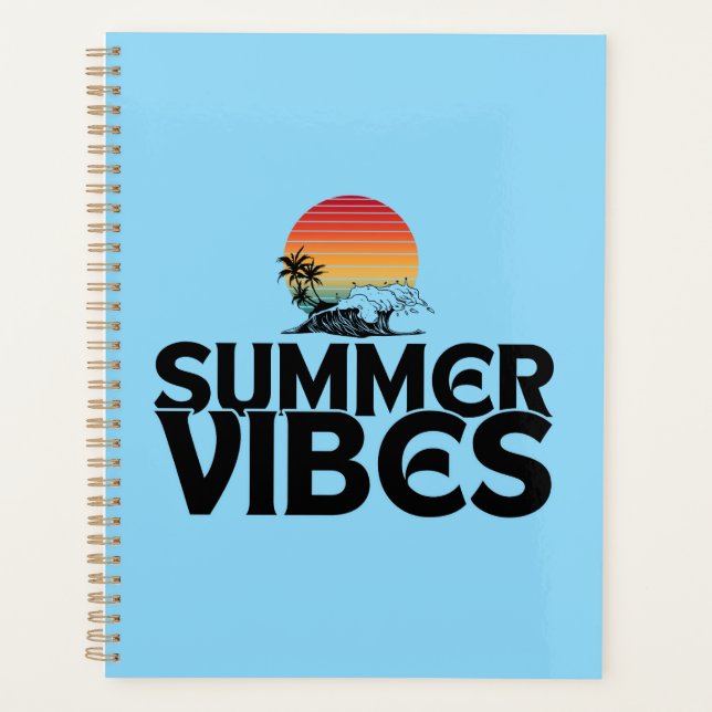 TYPOGRAPHIE CITATIONS VACANCES PLAGE VIBES ÉTÉ (Devant)