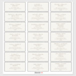 Typographie classique | Étiquettes de adresse d'hô<br><div class="desc">Ces typographies classiques | les étiquettes de adresse d'hôtes beige sont parfaits pour votre simple mariage moderne boho beige et marron. Le design se caractérise par une typographie chic et shabby formelle. Le look se marie bien avec n'importe quelle saison mariage : printemps, été, automne ou hiver ! N'hésitez pas...</div>