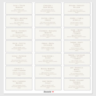 Typographie classique   Étiquettes de adresse d'hô