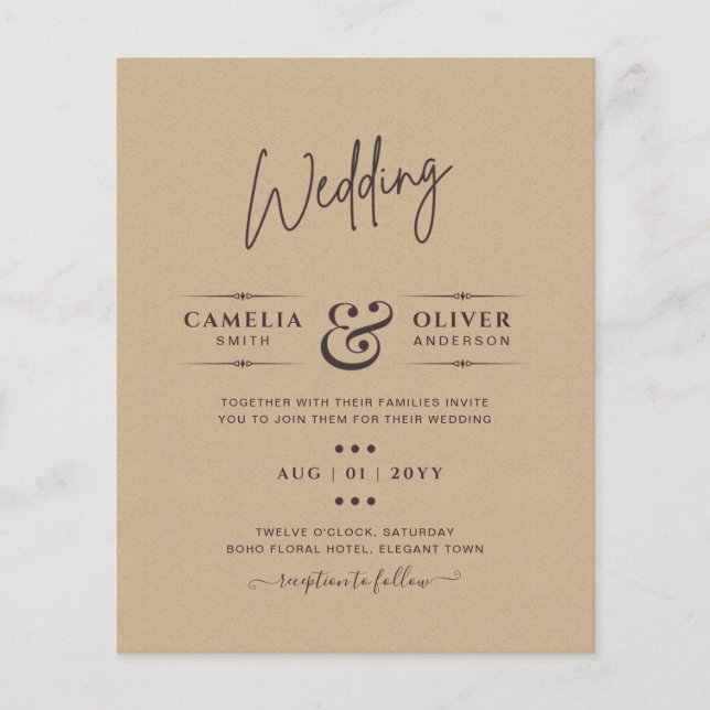 Typographie couleur monochrome budget uniquement (Devant)