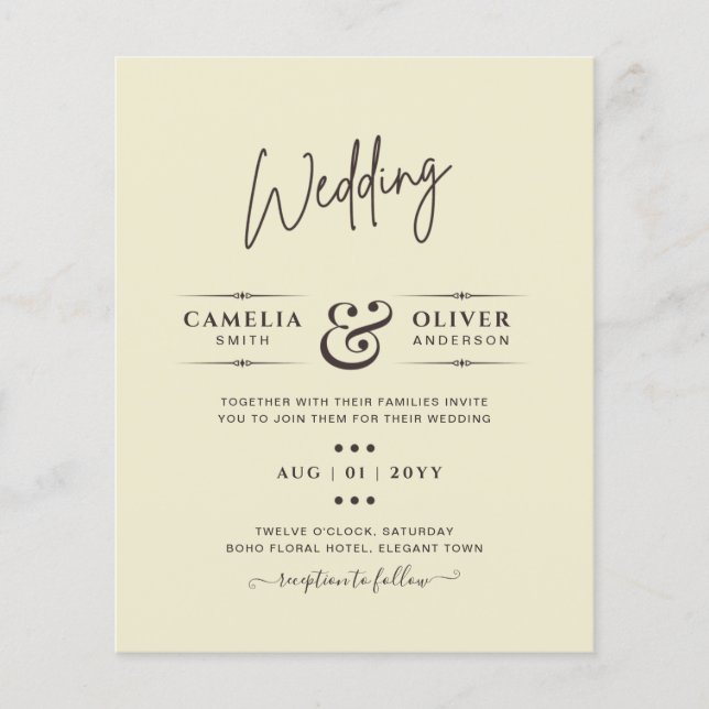 Typographie couleur monochrome budget uniquement (Devant)