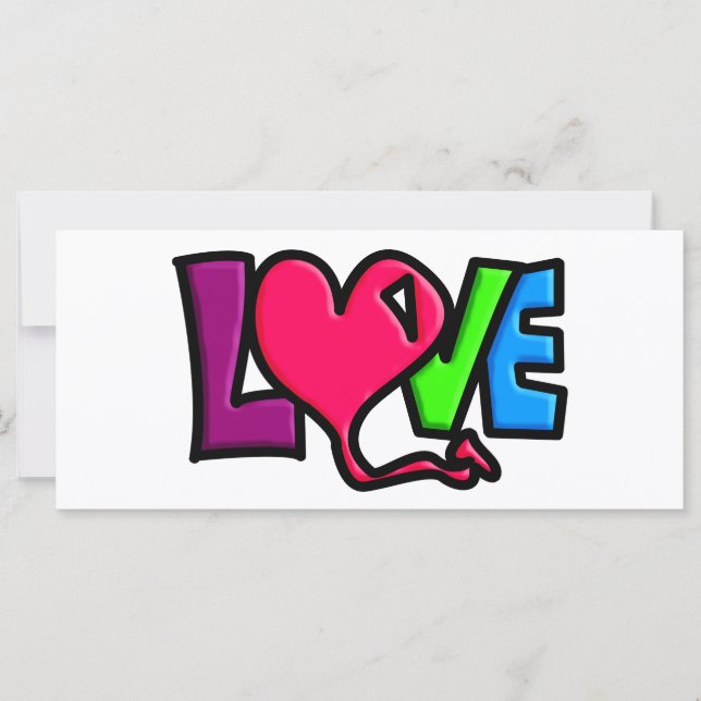 Typographie d'art du mot Amour (Devant)