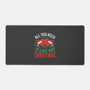 Typographie de chapeau de Père Noël d'amour de Noë