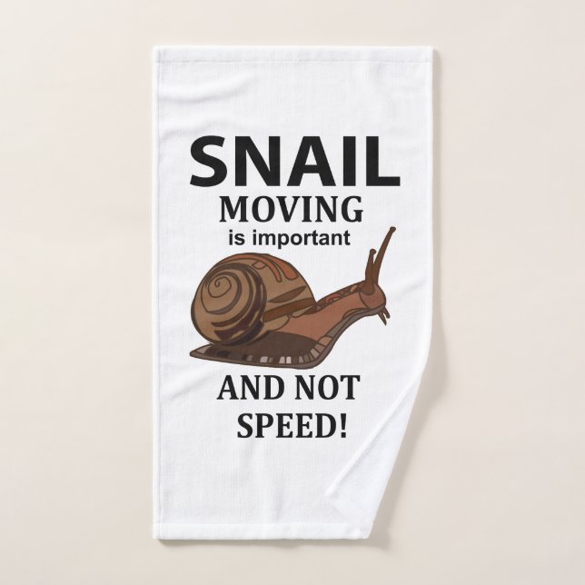 Typographie de coquille d'animal escargot  (Serviette à main)