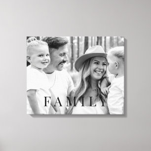 Typographie de famille B/W Portrait Grande toile I
