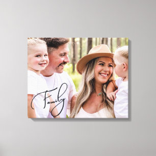 Typographie de famille Portrait Grande toile Impre