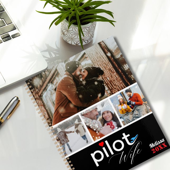 Typographie de femme de pilote & Avion, Photo mini (Créateur téléchargé)
