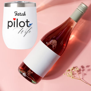 Typographie de femme de pilote & Avion simple, min