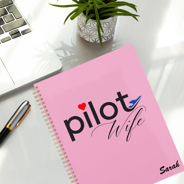 Typographie de femme de pilote & Avion Simple,Mini (Créateur téléchargé)