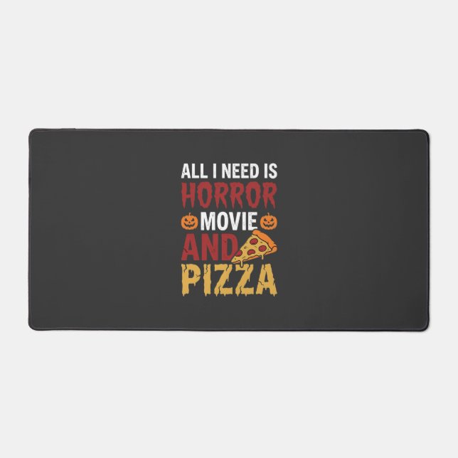 Typographie de film d'horreur et de pizza Hallowee (Recto)